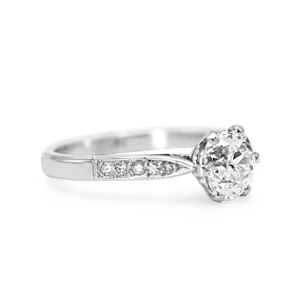 1.40ct Old Brilliant Cut Diamond Ring