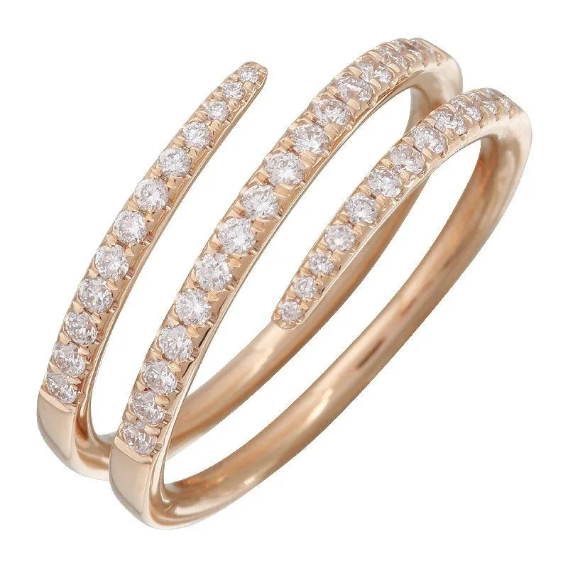 14k Rose Gold Diamond Ring