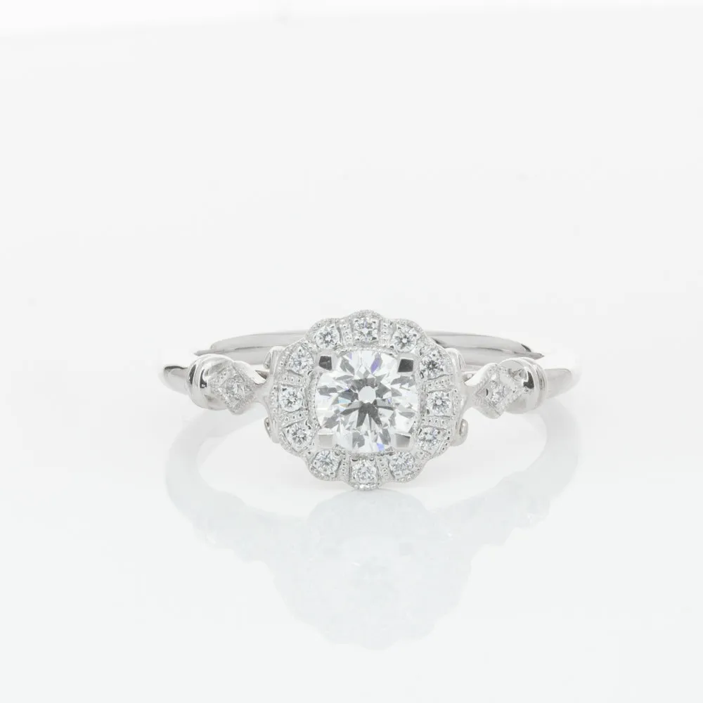 18ct White Gold .40ct Diamond Versailles Ring