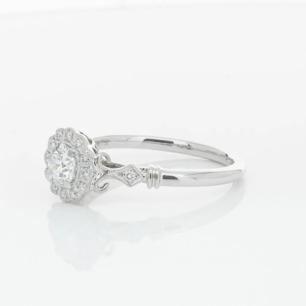 18ct White Gold .40ct Diamond Versailles Ring