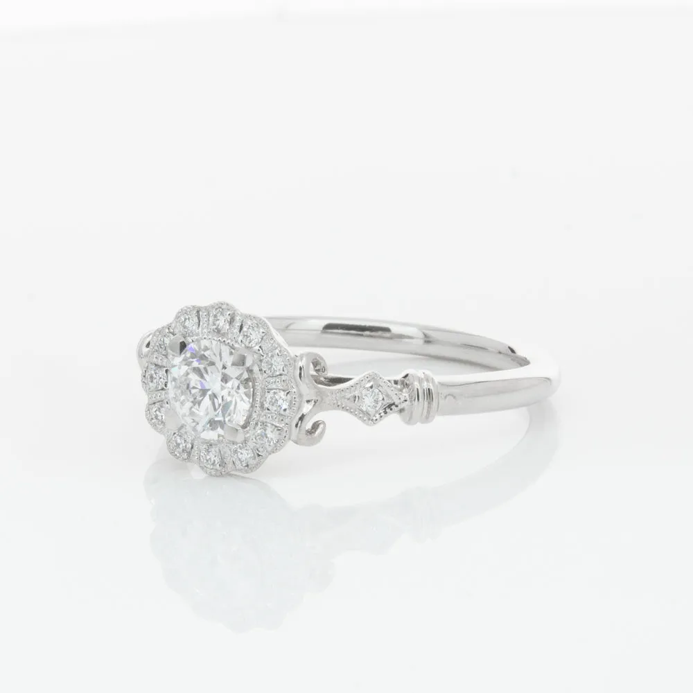 18ct White Gold .40ct Diamond Versailles Ring