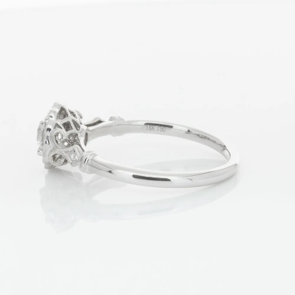 18ct White Gold .40ct Diamond Versailles Ring