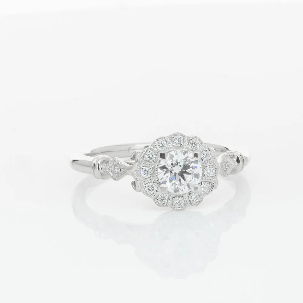 18ct White Gold .40ct Diamond Versailles Ring