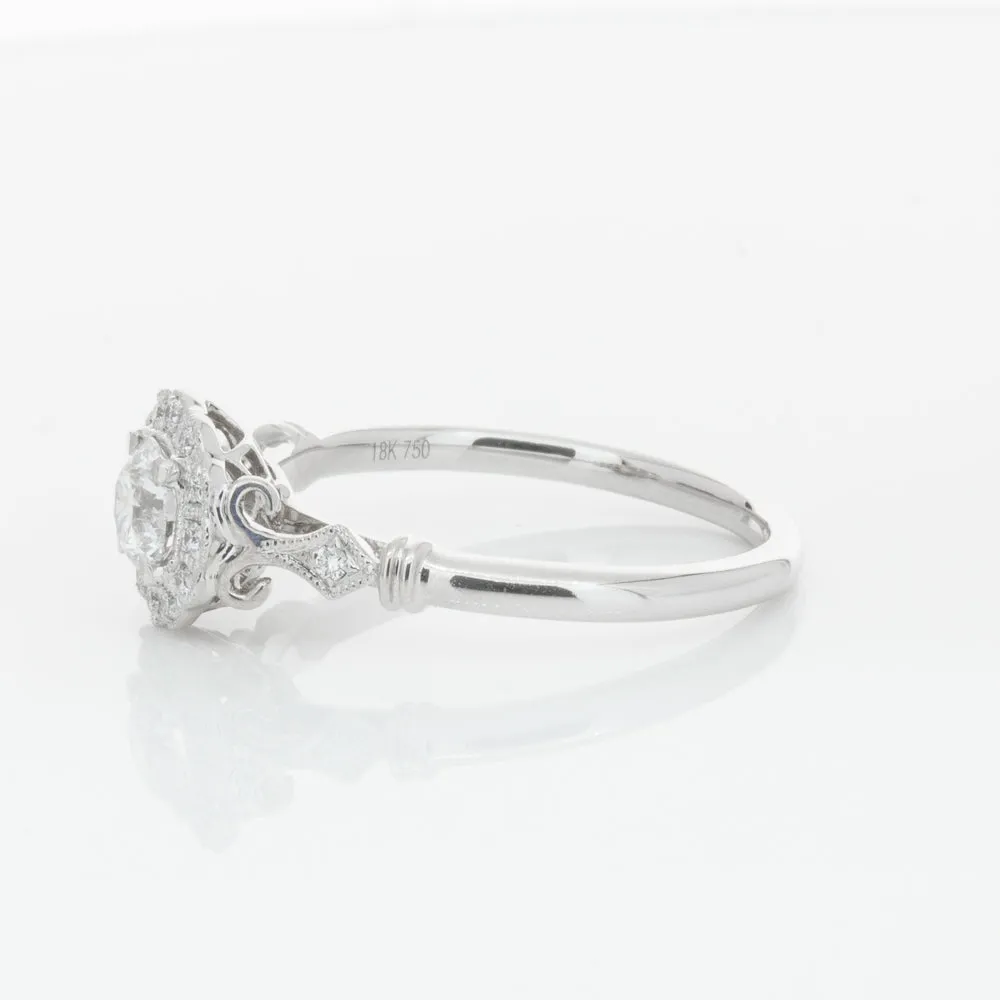 18ct White Gold .40ct Diamond Versailles Ring