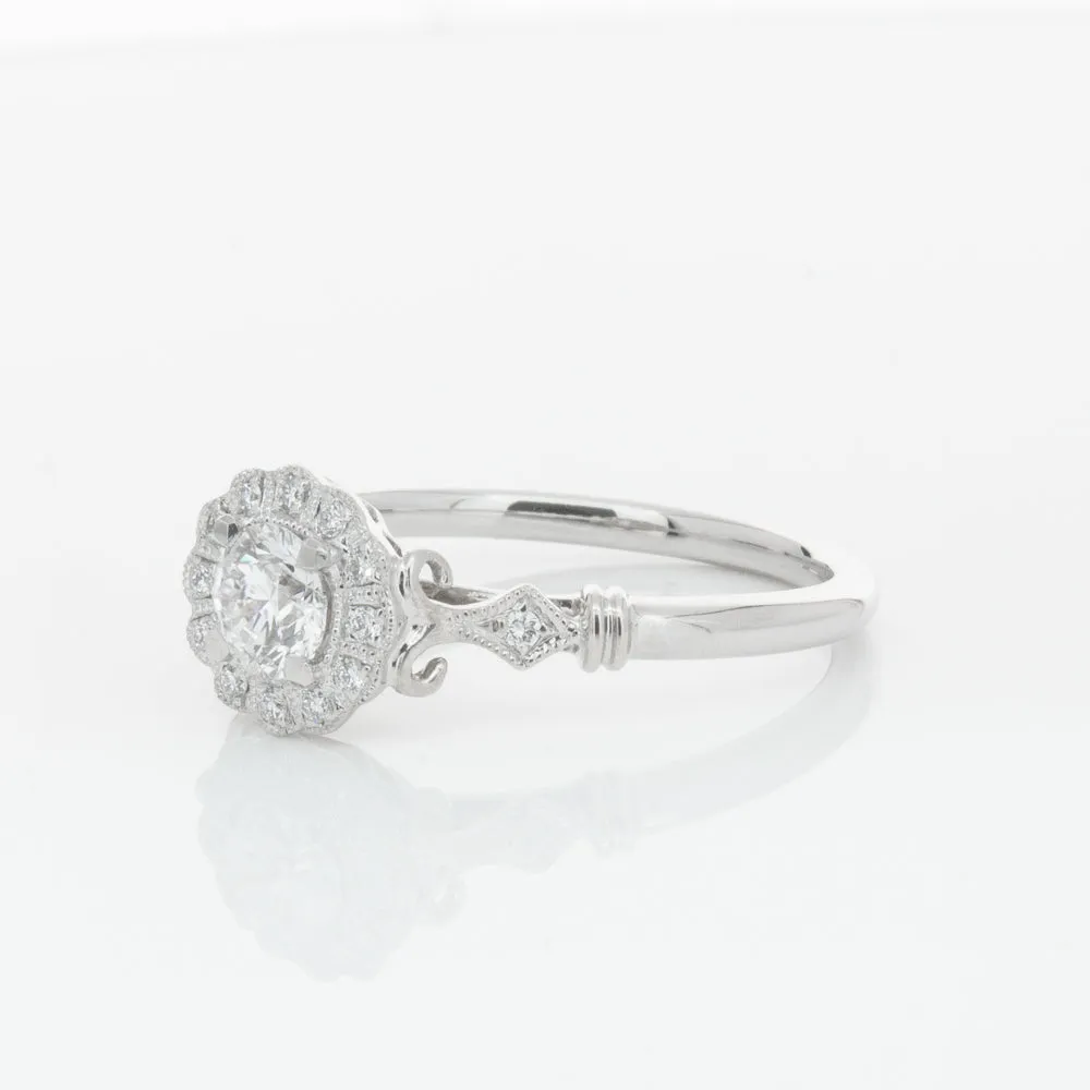 18ct White Gold .40ct Diamond Versailles Ring