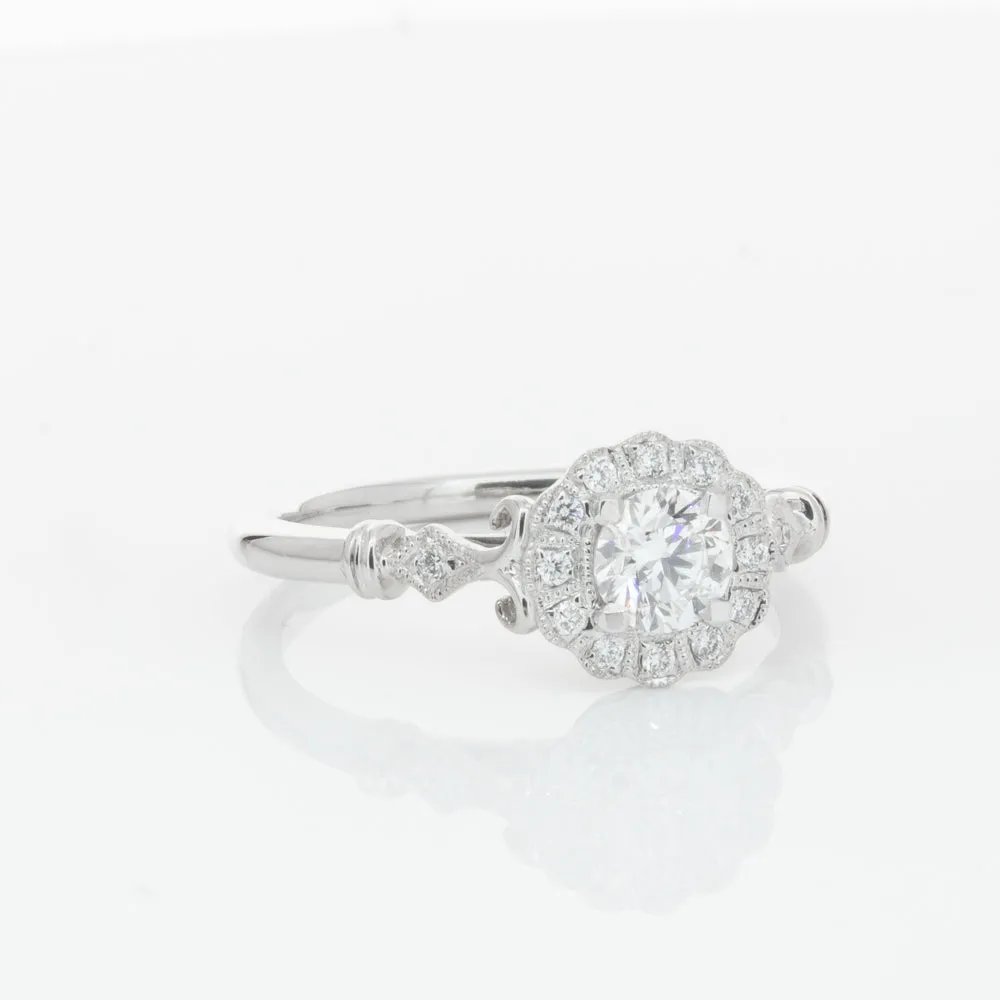 18ct White Gold .40ct Diamond Versailles Ring