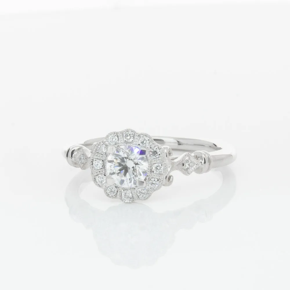 18ct White Gold .40ct Diamond Versailles Ring
