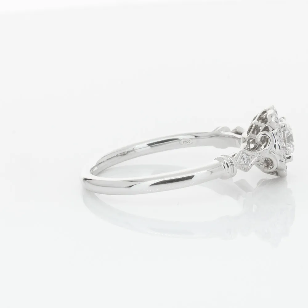 18ct White Gold .40ct Diamond Versailles Ring