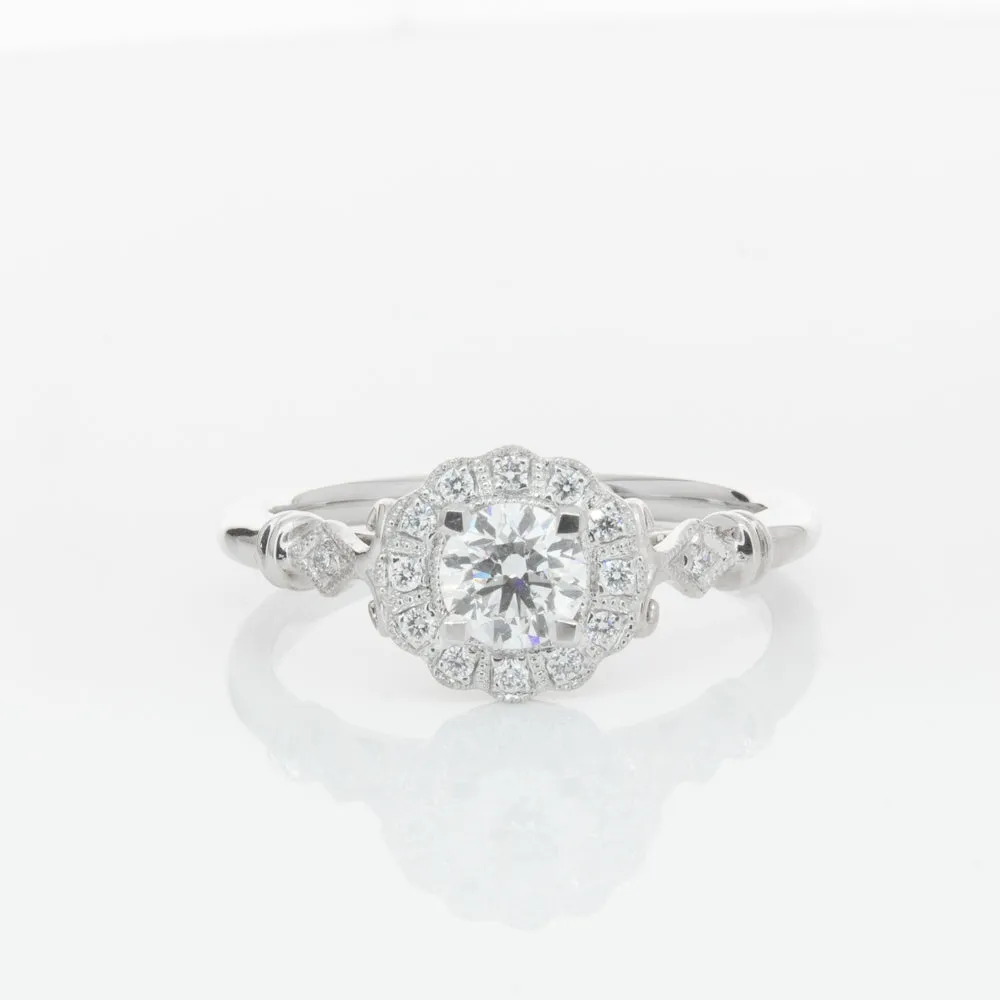 18ct White Gold .40ct Diamond Versailles Ring