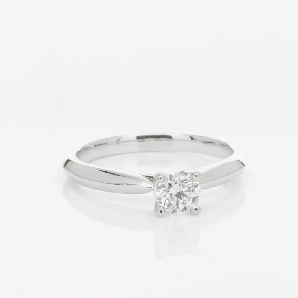 18ct White Gold .42ct Diamond Venetian Ring