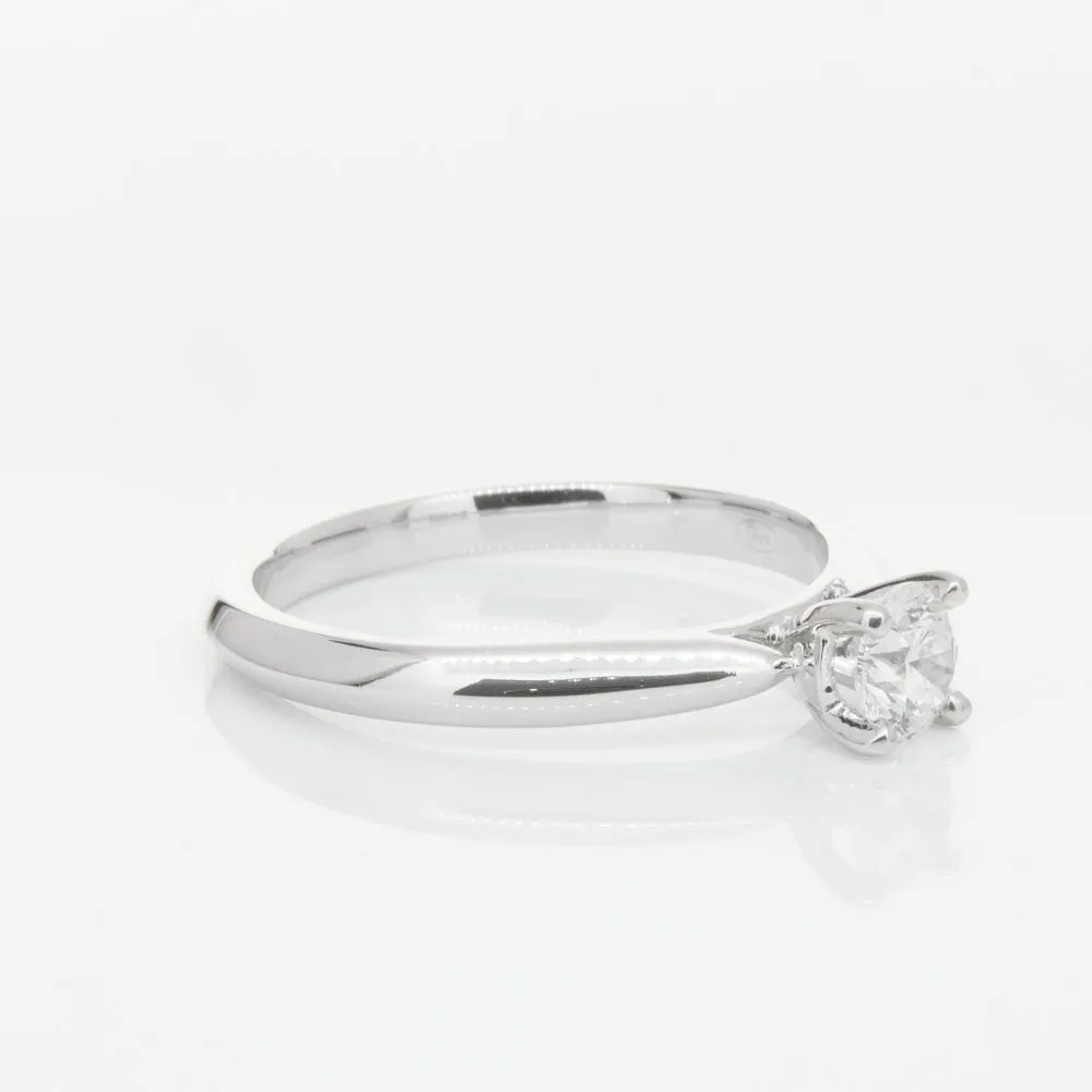 18ct White Gold .42ct Diamond Venetian Ring