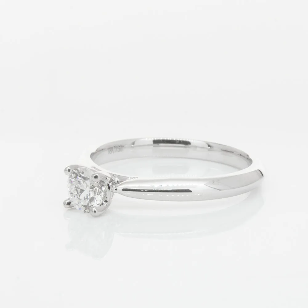 18ct White Gold .42ct Diamond Venetian Ring