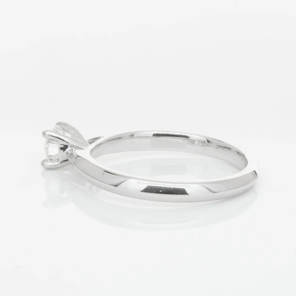 18ct White Gold .42ct Diamond Venetian Ring