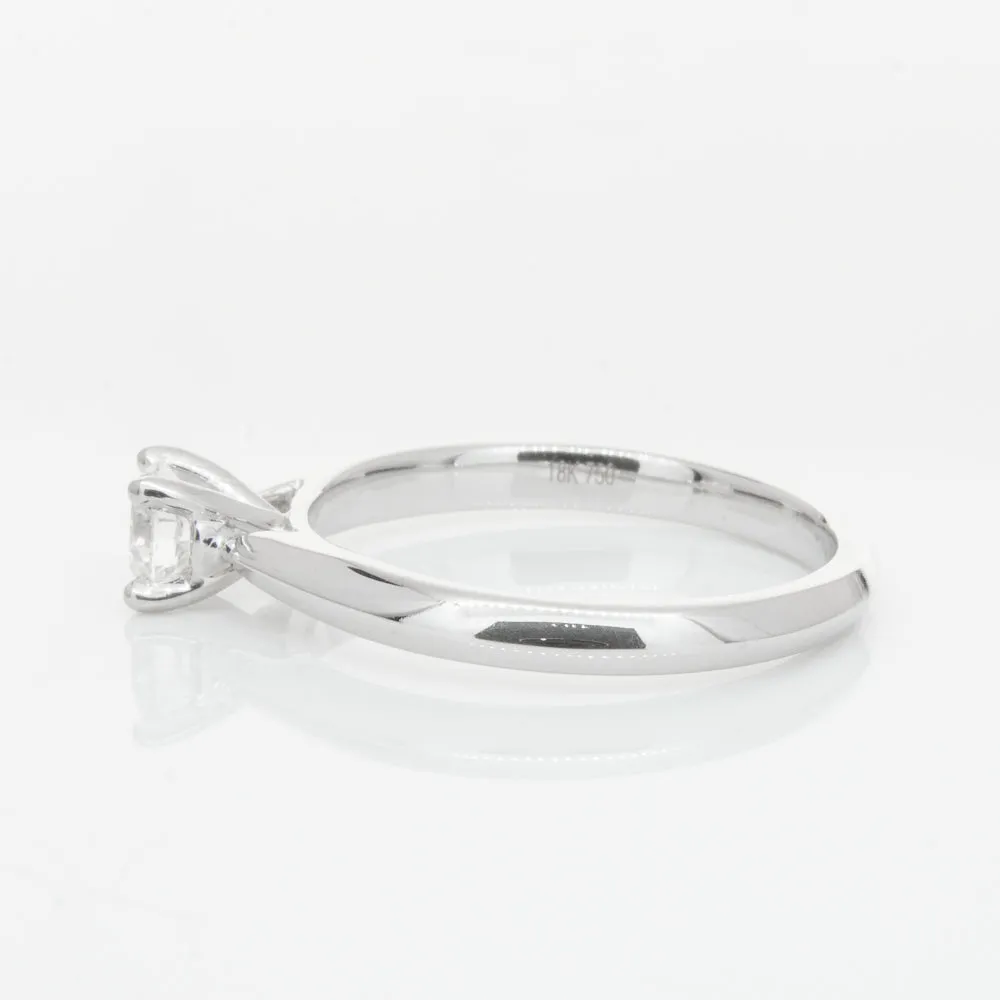 18ct White Gold .42ct Diamond Venetian Ring