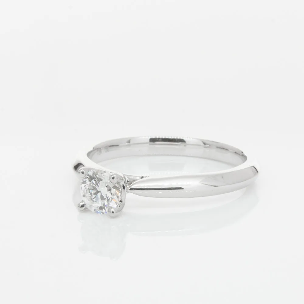 18ct White Gold .42ct Diamond Venetian Ring