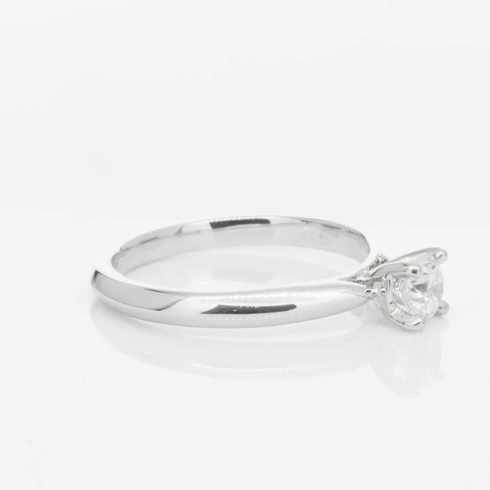 18ct White Gold .42ct Diamond Venetian Ring