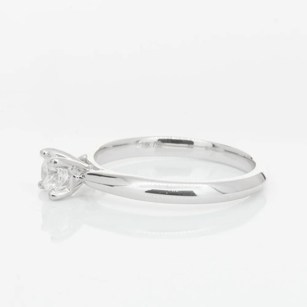18ct White Gold .42ct Diamond Venetian Ring