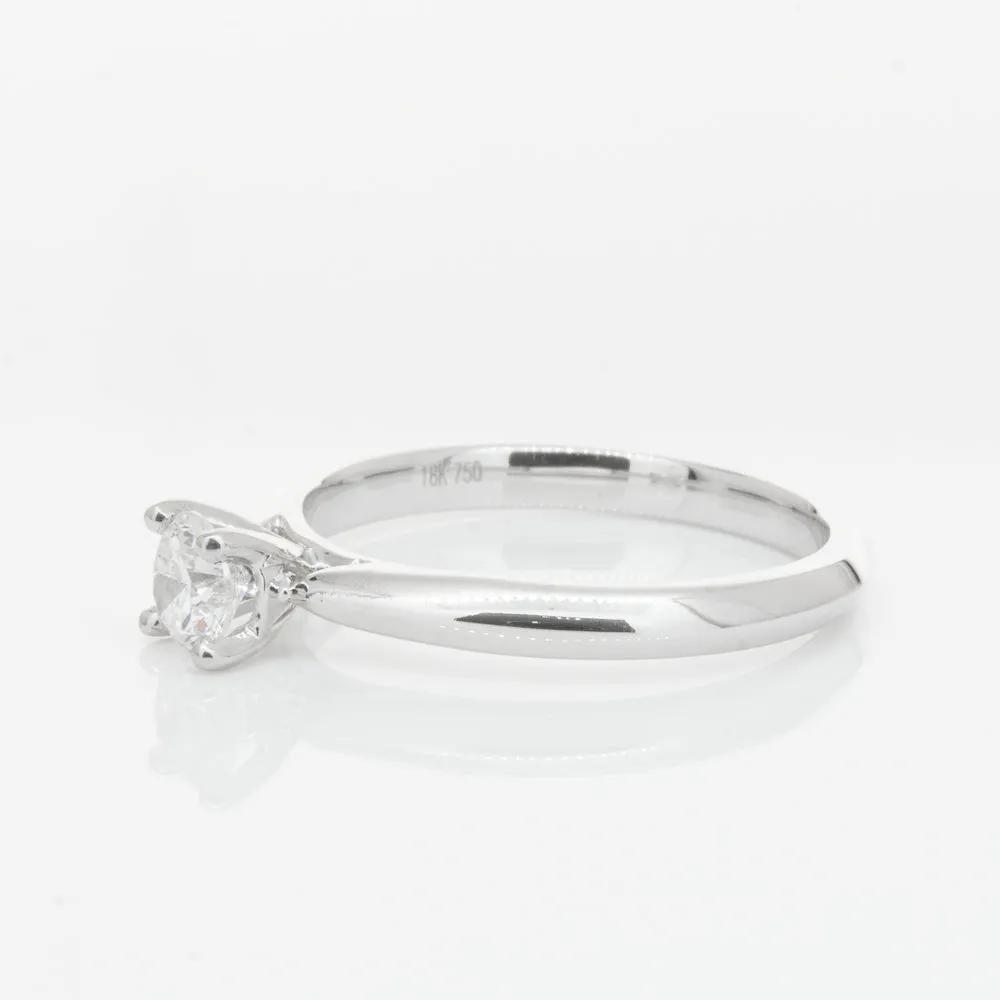 18ct White Gold .42ct Diamond Venetian Ring