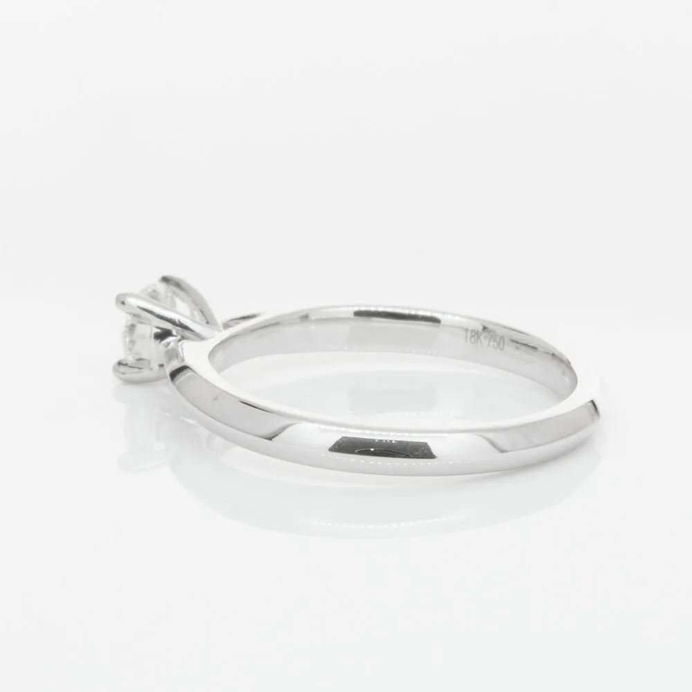18ct White Gold .42ct Diamond Venetian Ring