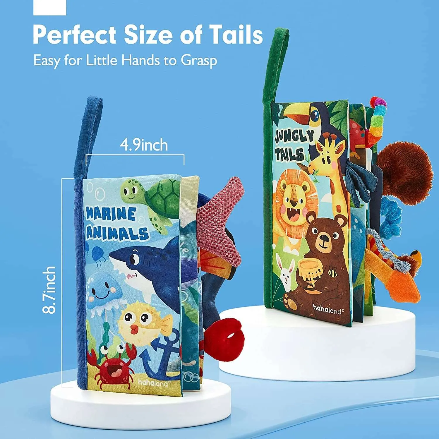 2PCS Touch and Feel Baby Books