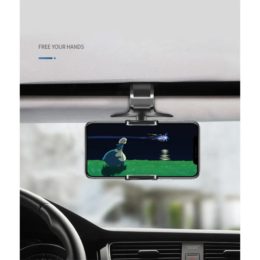 3 in 1 Car GPS Smartphone Holder: Dashboard / Visor Clamp   AC Grid Clip for Explay Power Bank - Black