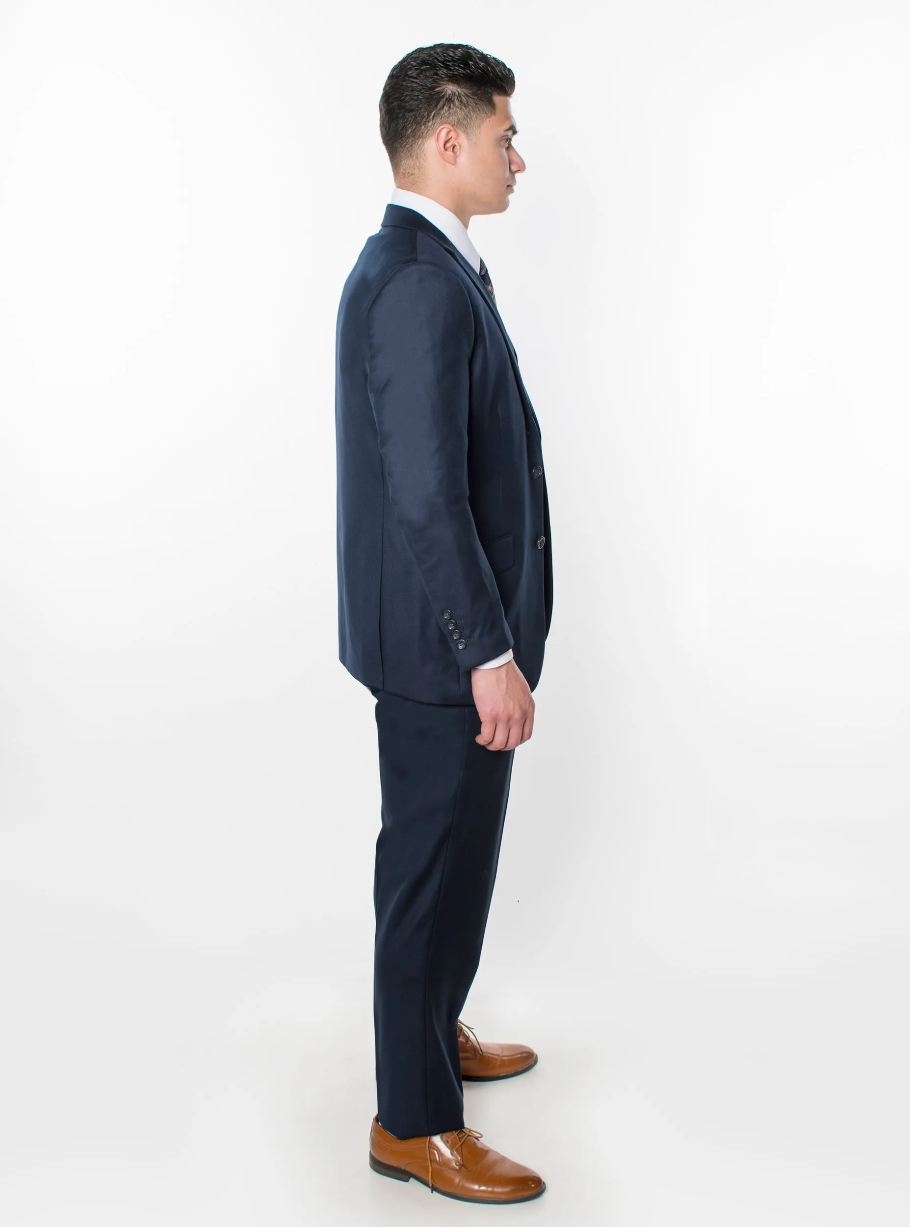 3 Piece Classic Fit Suits - Navy (874502R)