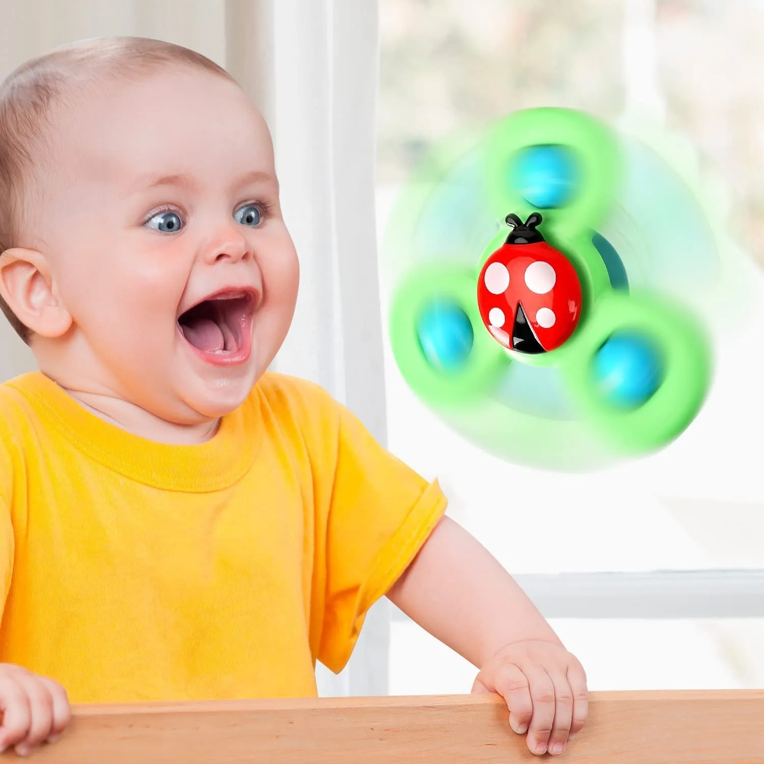 3PCS  Suction Cup Spinner