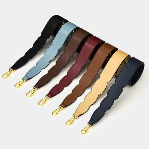 4 cm new women's handbag with a unique wide shoulder strap, genuine leather material, replacement and redesign style strap