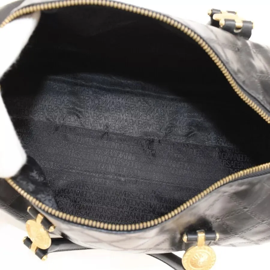 701558AM (S6) Versace Satchel Bag Sunburst Mini Black Leather