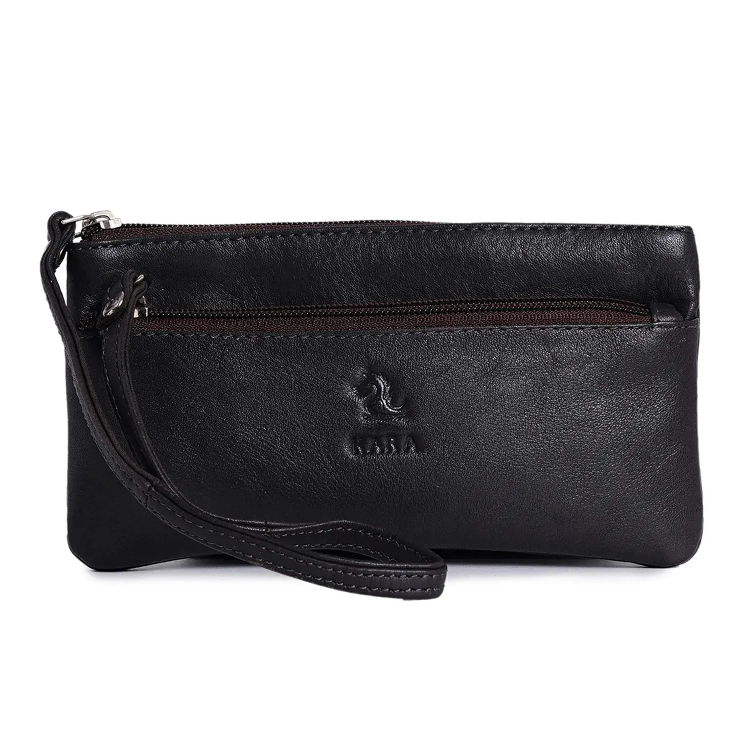 7027 Tan Leather Hand Pouch