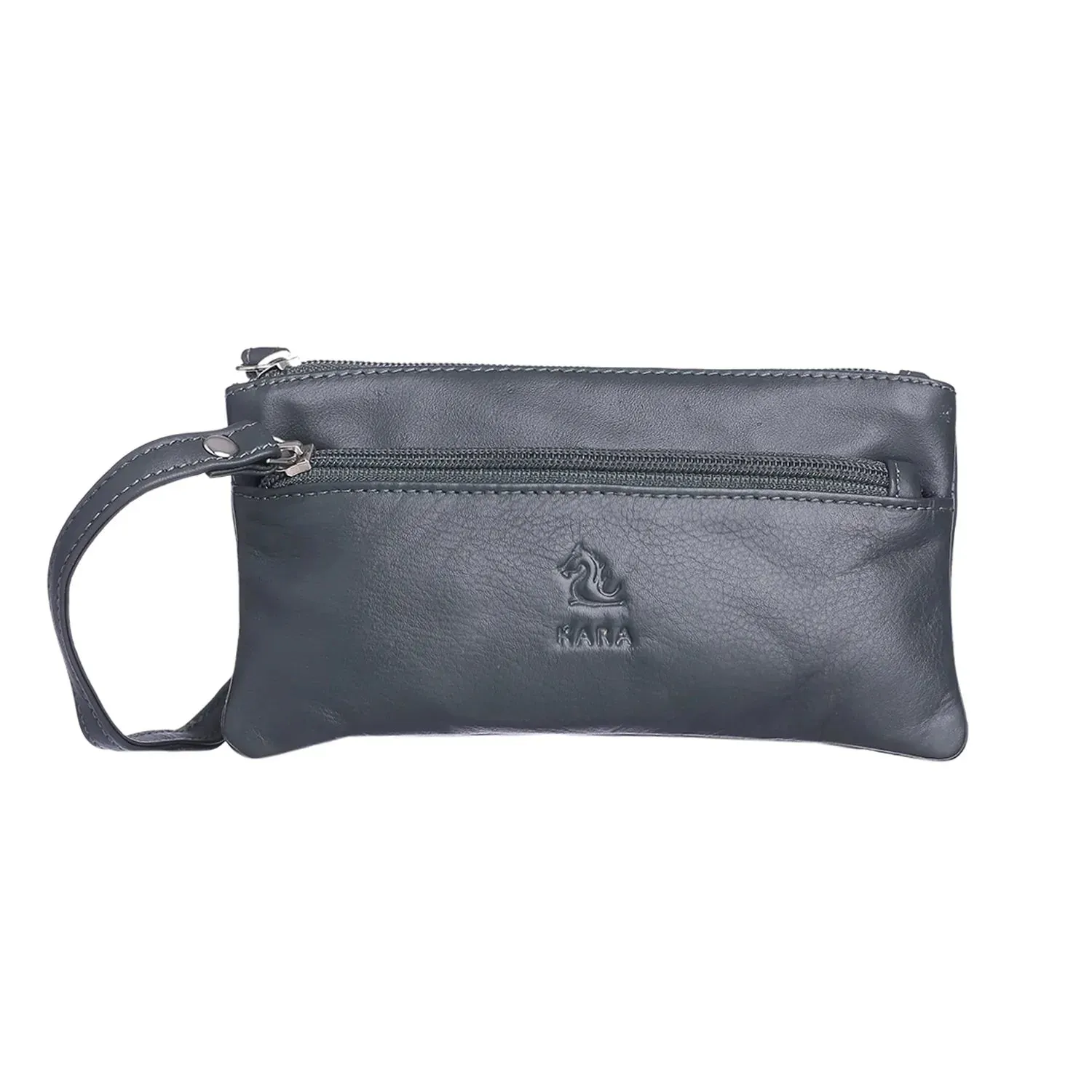 7027 Tan Leather Hand Pouch