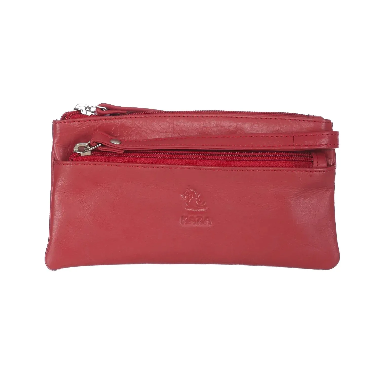 7027 Tan Leather Hand Pouch