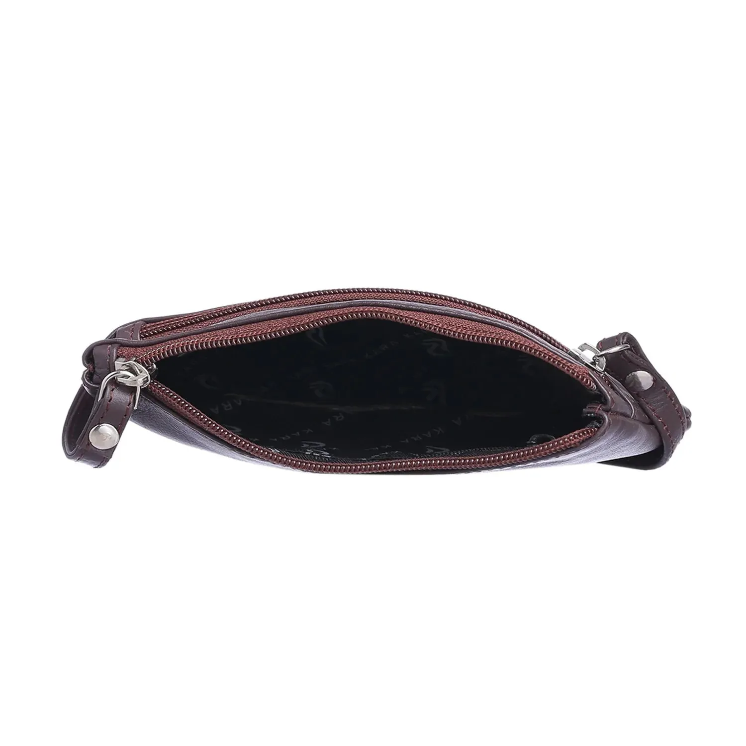 7027 Tan Leather Hand Pouch