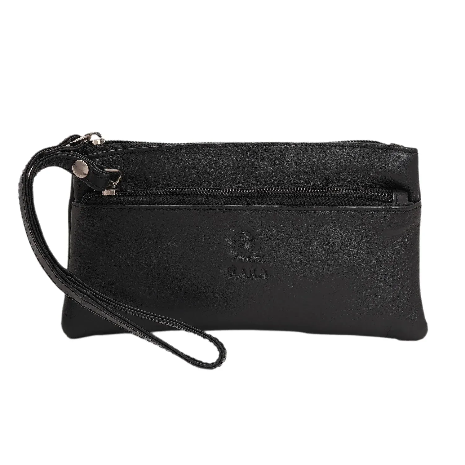 7027 Tan Leather Hand Pouch