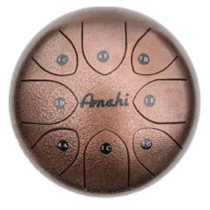 8" Steel Tongue Drum Bronze