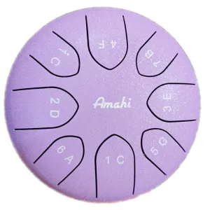 8" Steel Tongue Drum Purple
