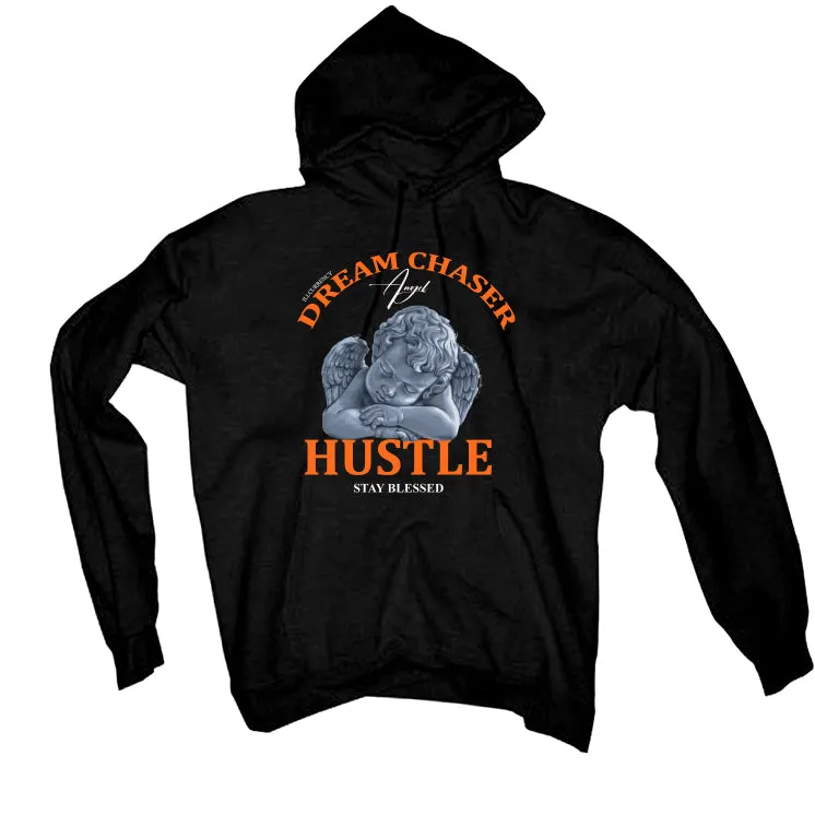 Air Jordan 12 “Brilliant Orange” | illcurrency Black T-Shirt (Dream Chaser Angel)