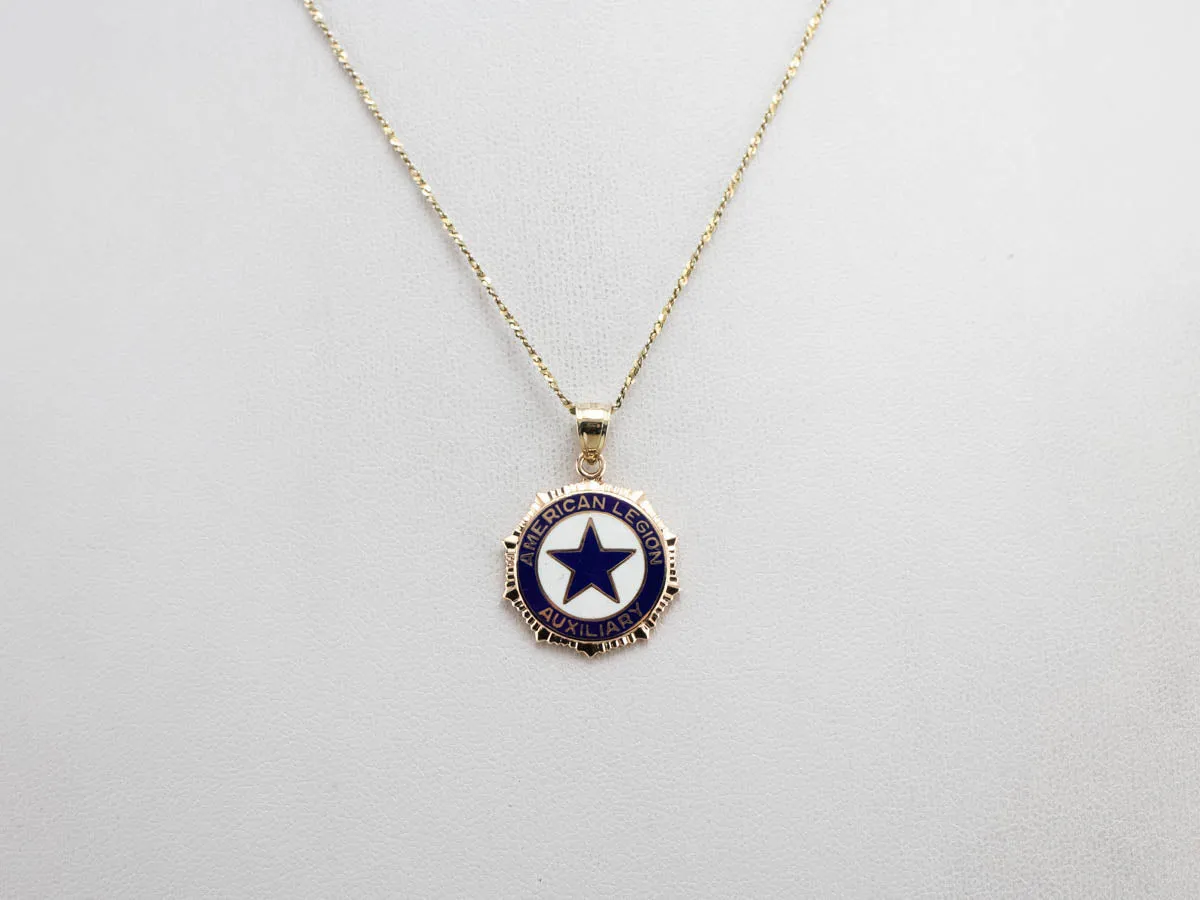 American Legion Auxiliary Gold Fob