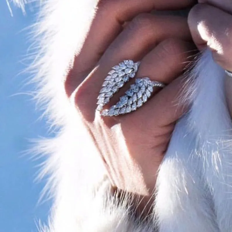 Angel Wing Zirconia Fancy Rings