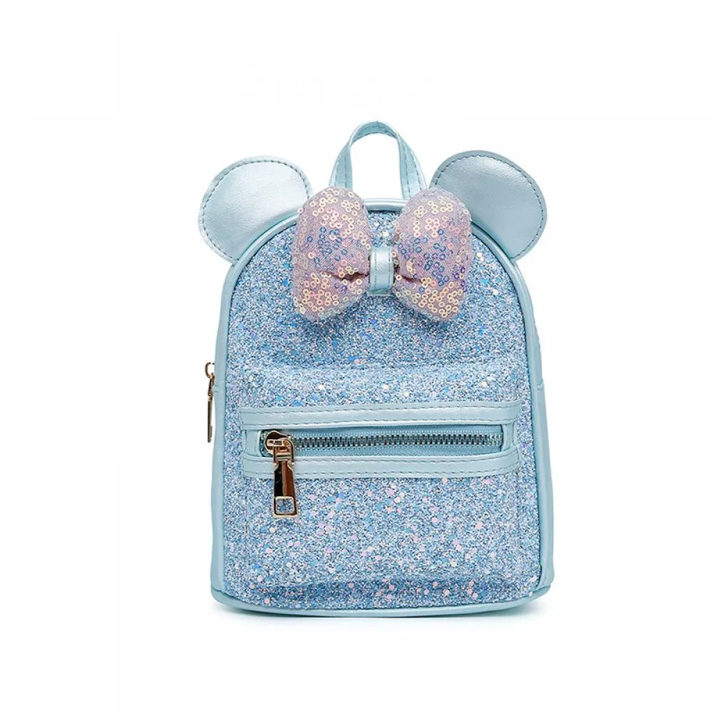 Baby Girl Fashion Trend Sequin Bow Ears Cute Backpack Wholesale