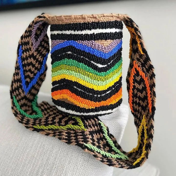 Beaded Bucket Bag
