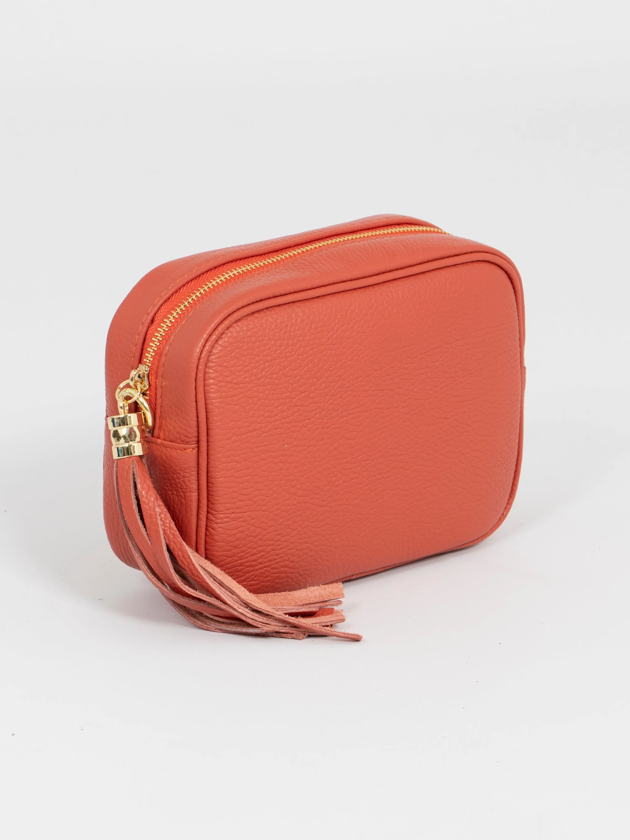 Beau Crossbody Bag - Burnt Orange, Pebbled