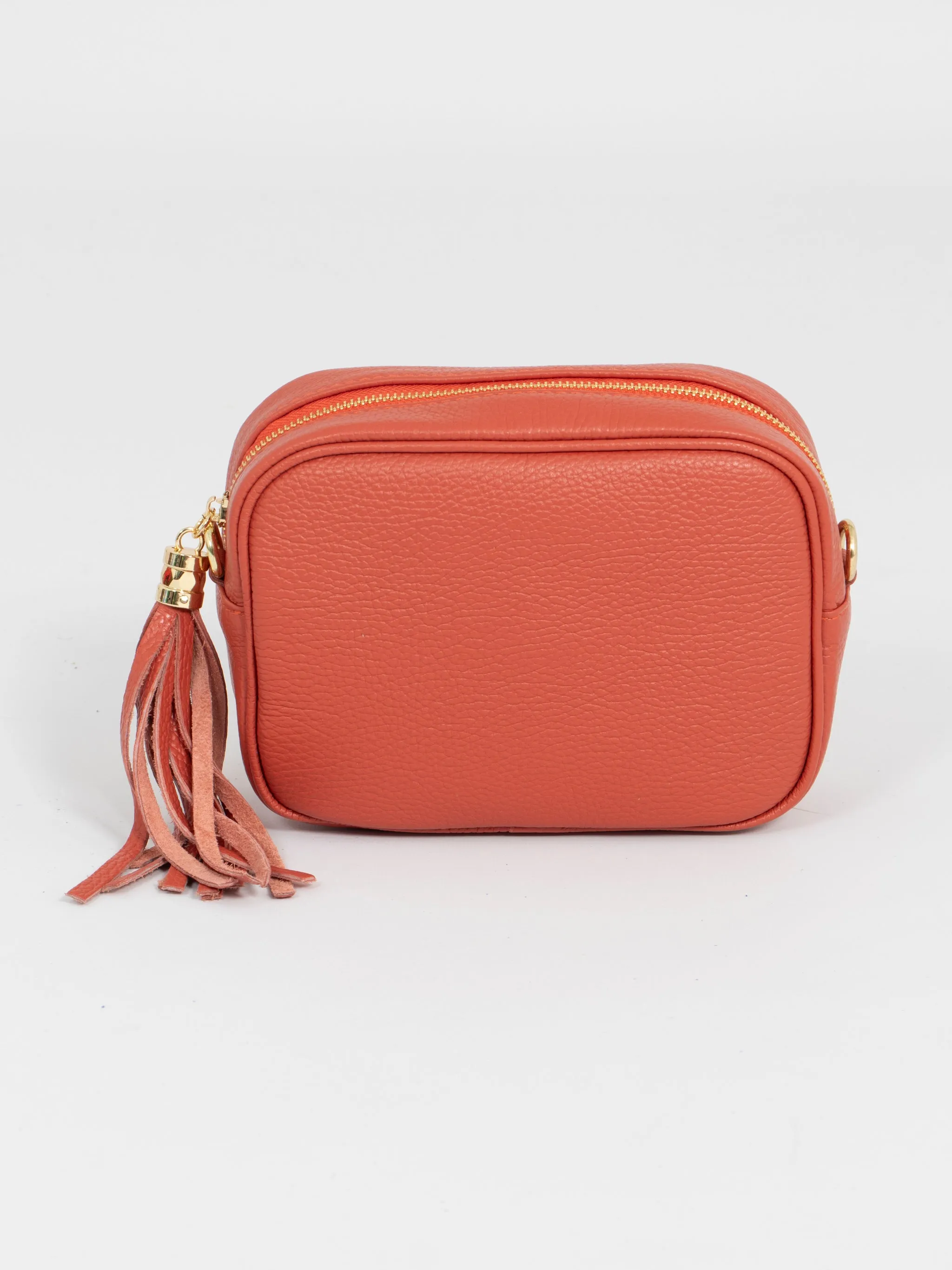 Beau Crossbody Bag - Burnt Orange, Pebbled