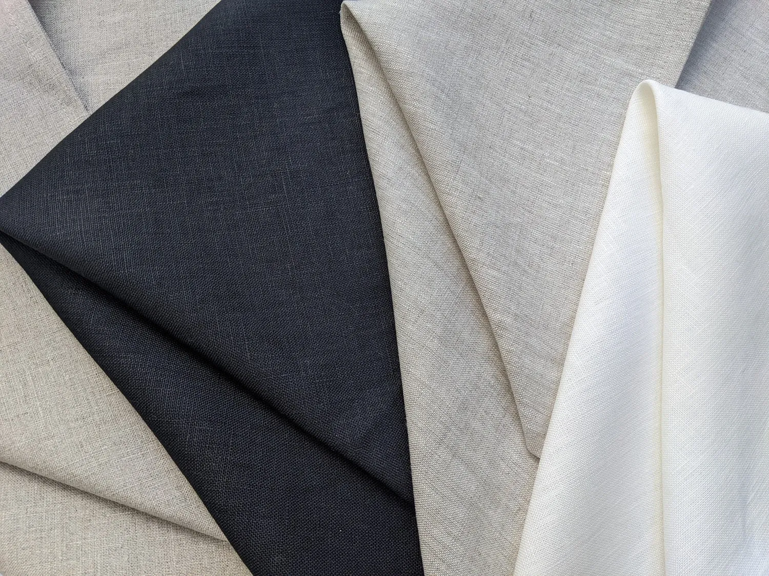 Black Pure Linen Cushion Covers 50 x 50cm with zip