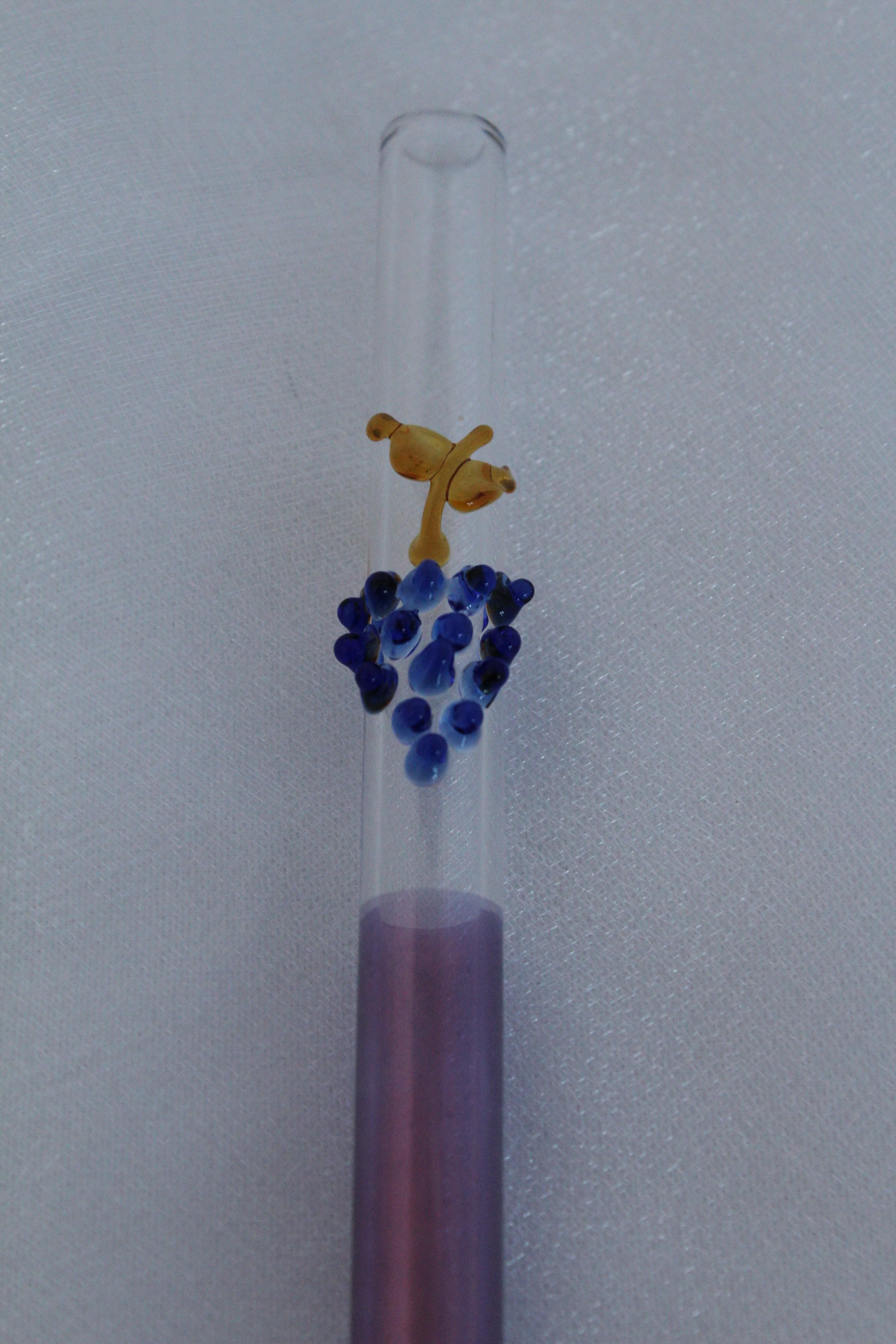 Blown Glass Straw - Purple
