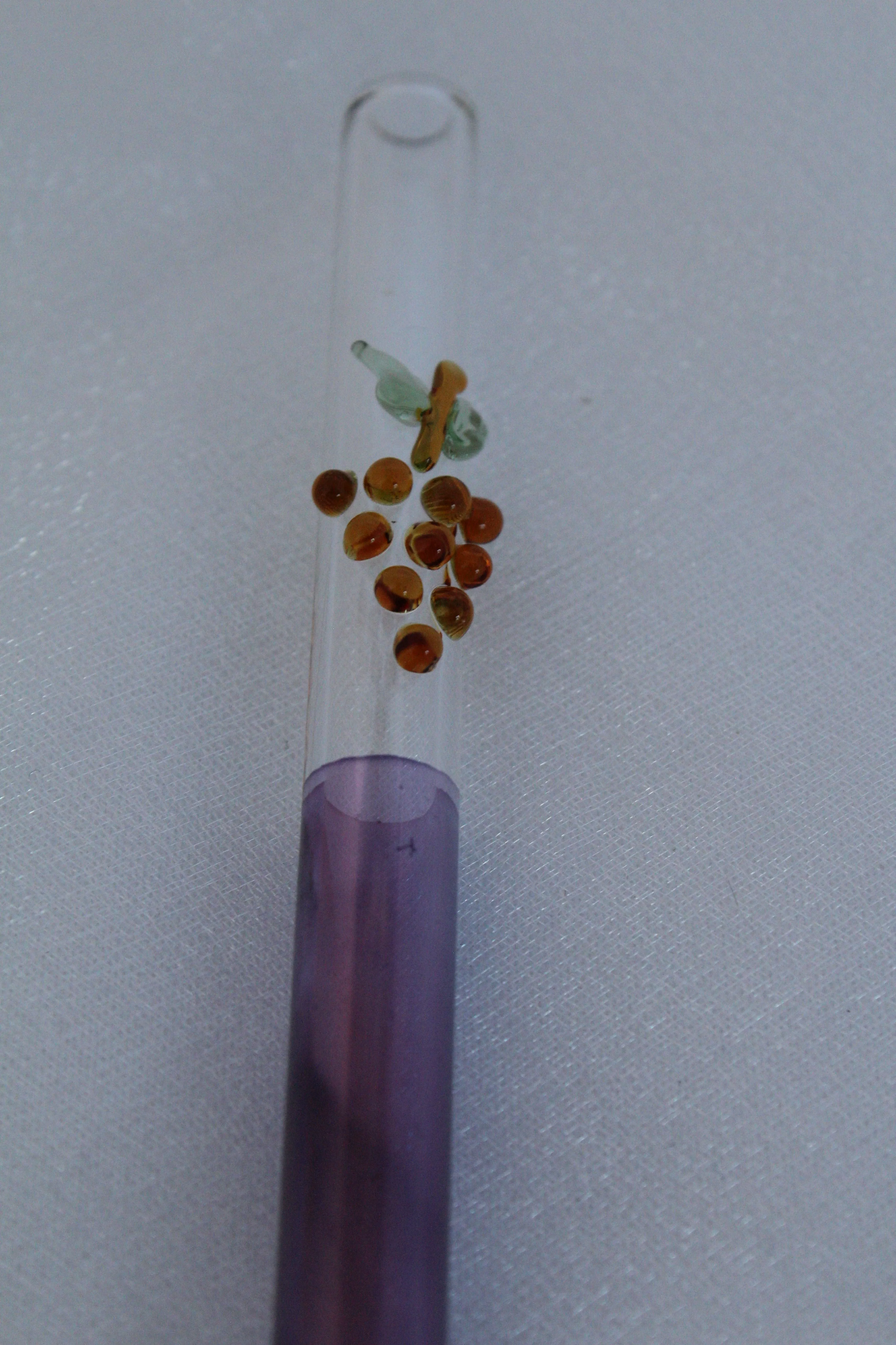 Blown Glass Straw - Purple