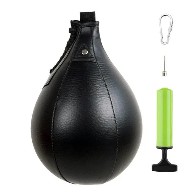 Boxing Speed Ball Leather Hanging Punching Bag for Thai Fitness