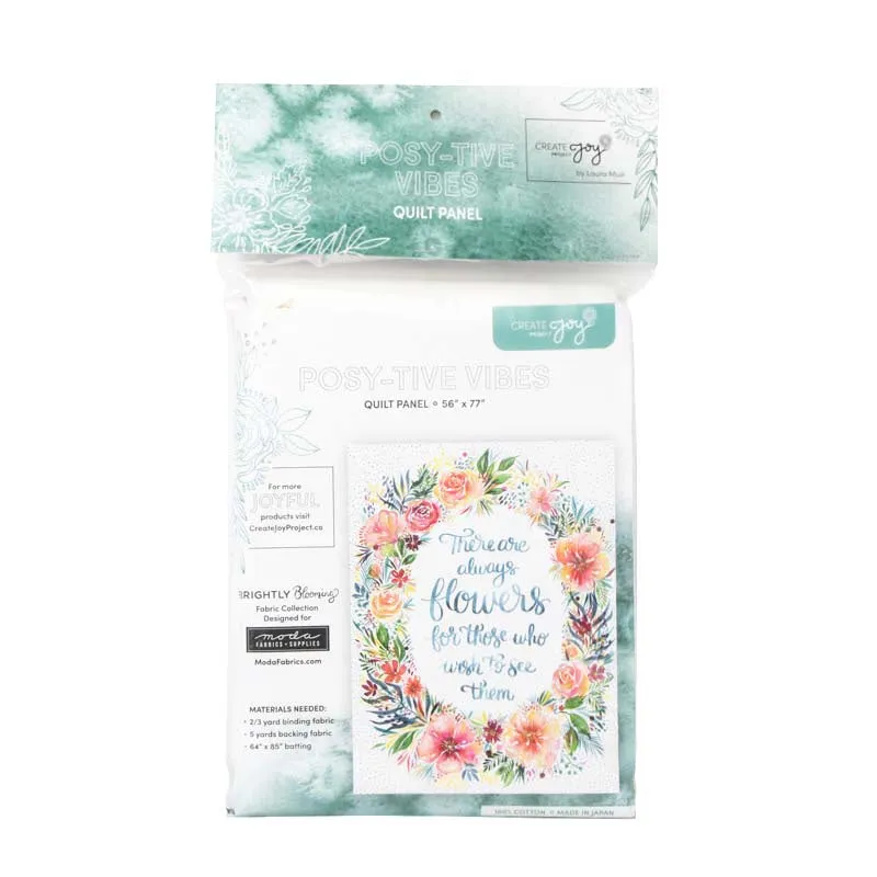 Brightly Blooming - Posy-Tive Vibes Packaged Multi Digitally Printed Panel