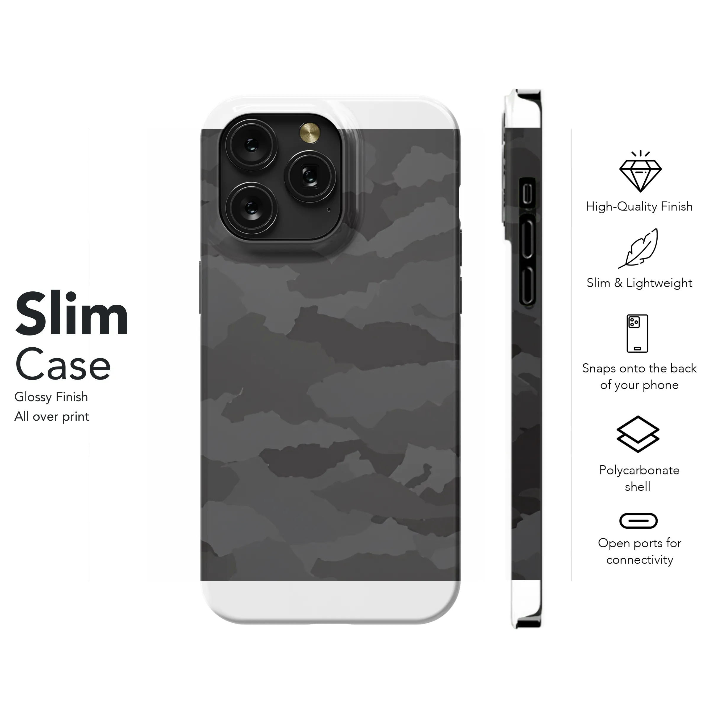 Camouflage Pattern Phone Case iPhone Samsung Cover Pixel 2189