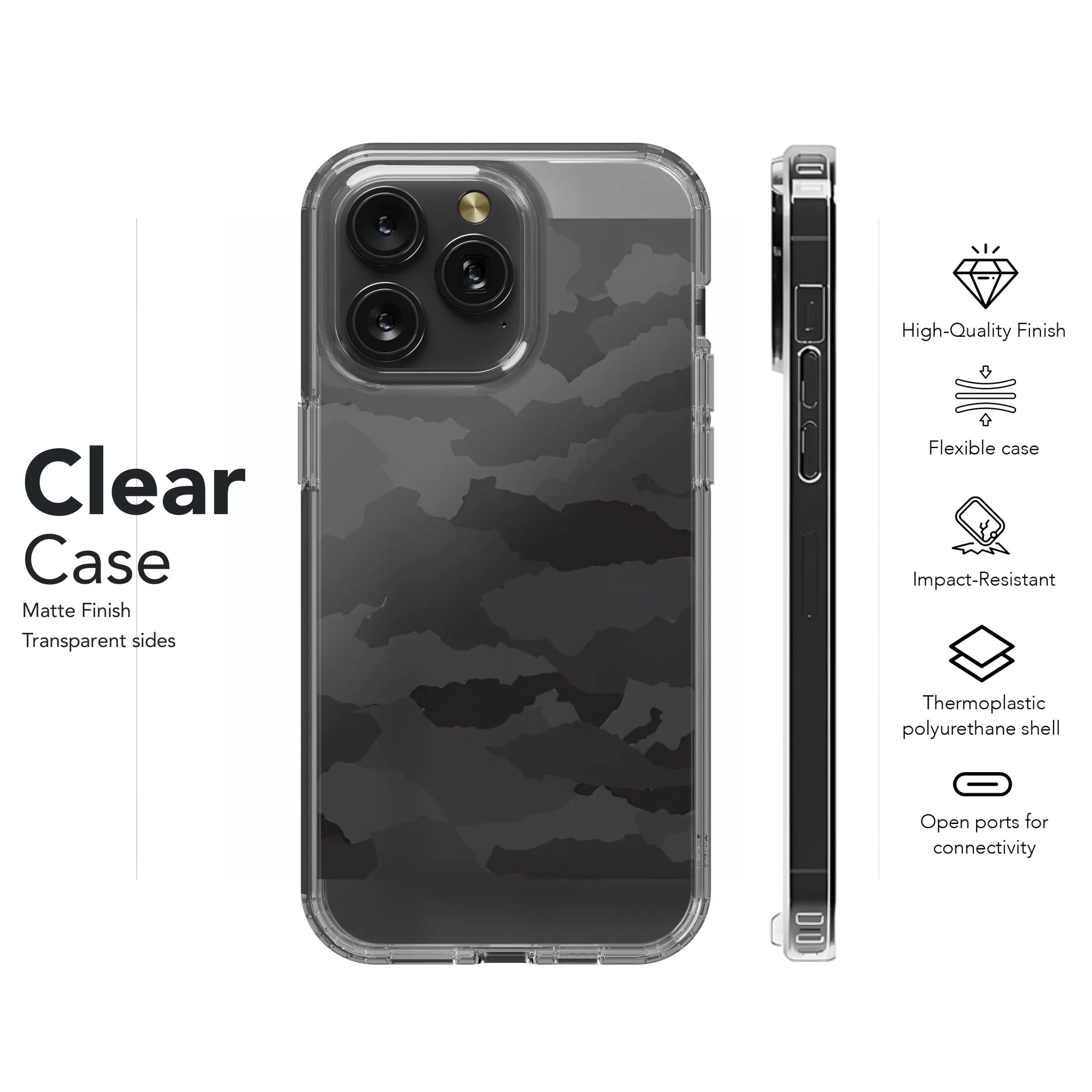 Camouflage Pattern Phone Case iPhone Samsung Cover Pixel 2189